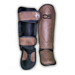 Espinillera de piel de vaca ligera unisex personalizada para boxeo adulto venta en línea con logotipo personalizado - Product Image 1