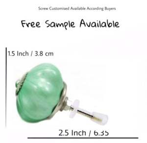 ลูกบิดเซรามิกสีเขียวจับนีออนสำหรับลิ้นชักตู้ลูกบิดดึง [CK ห้องครัวห้องนอนกลางแจ้งคลังสินค้าห้องนั่งเล่น - Product Image 3