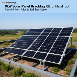 Kit de Soporte para Paneles Solares de 9kW para Techos Metálicos, Aleación de Aluminio y Acero Inoxidable - Product Image 3