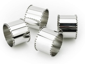 Home and Tabletop Decor Stainless Steel Napkin Ring Holder and <b>Table</b> Centerpiece Item Hotel for Home Office at Low Cost - Product Image 2