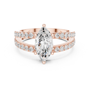 14K <b>Indian</b> Bridal <b>Ring</b> with Stone - Product Image 2