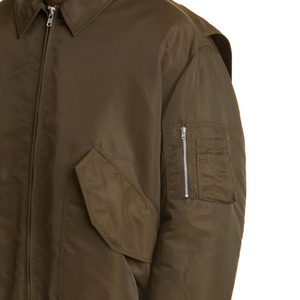 Blousons aviateur du meilleur fabricant tendance pour hommes avec logo personnalisé en toile à prix d'usine - Product Image 5