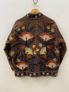 เสื้อแจ็กเก็ตกำมะหยี่ตัวสั้นโบฮีเมียนทำมือปักด้วยกำมะหยี่เสื้อโค้ทสำหรับผู้หญิง - Product Image 4