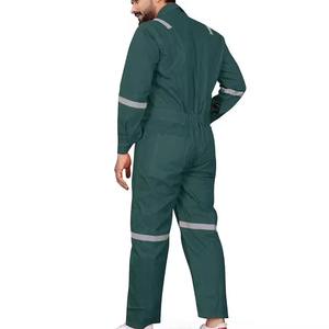 Hi Vis Construcción Uniforme DE SEGURIDAD Overol Heavy Duty Impermeable Transpirable Algodón Reflectante Traje DE TRABAJO Unisex - Product Image 2