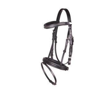 La bride a une belle bande de front légèrement incurvée avec de petits strass - Product Image 6