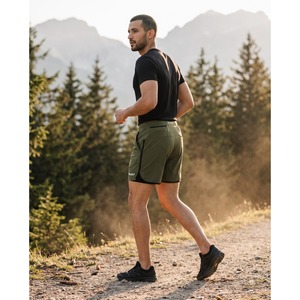 Trail Running <b>Shorts</b> with Gel Waistband Polyester Spandex <b>Zip</b> <b>Pockets</b> Reflective Custom Logo OEM Wholesale - Product Image 5