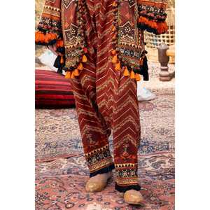 ชุดสูทผ้าลอนพิมพ์ลายทองแบบ 2 ชิ้นสำหรับผู้หญิง รุ่น TL-52144 - Product Image 2