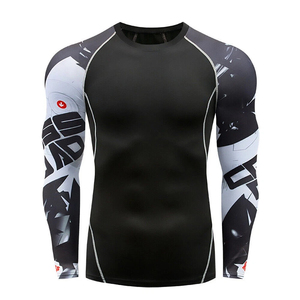 Camisetas de Compresión de Manga Larga para Hombre con Estampado Personalizado, Ropa de Gimnasio de Compresión de Secado Rápido al por Mayor - Product Image 5