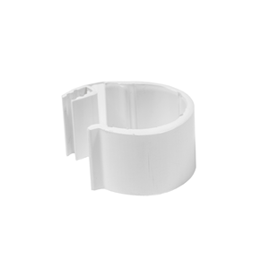 Gripper per tubi rotondi con supporto per cartelli, Trasparente/Bianco, 50 pz. / Confezione. - VST-GRIPPER - Product Image 1