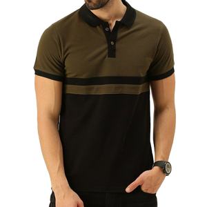 Couleur unie de sport en polyester respirant de haute qualité pour polos pour hommes Impression de logo personnalisé Style décontracté Poids du tissu de 200 grammes - Product Image 2