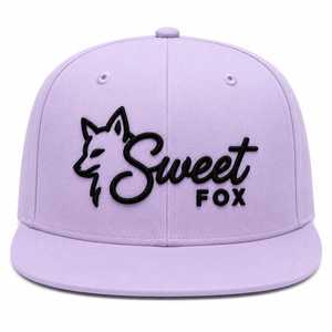 Casquette Snapback Unisexe Personnalisée 5 Panneaux Lavande Unie avec Logo Brodé en Relief 3D, Style Décontracté Sportif et Visière Plate - Product Image 1