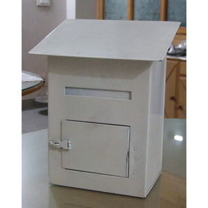 Genuine Grade Mail <b>Box</b> with Solid White Color Metal Made <b>Post</b> <b>Box</b> Bulk Quantity Mail <b>Box</b> For Outdoor Uses - Product Image 1