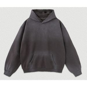 Sudadera con Capucha 100% Algodón con Lavado Ácido para Uso Casual, Todos los Colores con Efecto Desteñido, Estampado Digital Oversize - Product Image 3