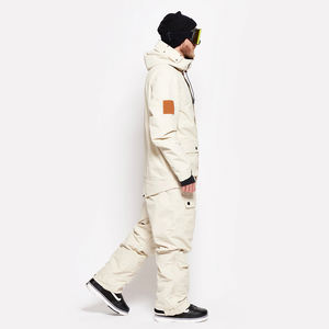 Traje de Esquí Impermeable para Hombre, Chaqueta Softshell para Esquí de Fondo con Función Cortavientos, Mono de Snowboard de Una Pieza, Conjunto de Esquí - Product Image 4