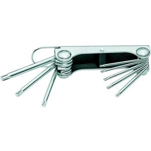 Jeu de clés Allen Torx Gedore 8 pièces dans une collection de clés hexagonales à clip - Product Image 1