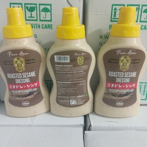 Salsa de aderezo de ensalada de sésamo asado sin aditivos de 240g, aderezo de verduras de sabor dulce y seco en caja de embalaje para adultos - Product Image 2