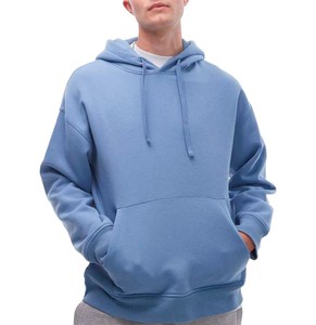 Sweat à capuche surdimensionné pour hommes pull en coton sweat-shirt Streetwear lourd coupe ample mode décontracté haut à capuche à manches longues - Product Image 2