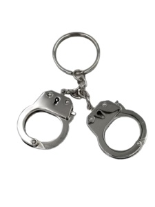 Tùy Chỉnh Mini Kim Loại Còng Tay Nhà Tù Lưu Niệm Trang Trí Móc Chìa Khóa Vòng Manacle Mini Còng Tay Móc Khóa - Product Image 4