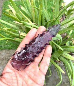 Cuchillo con Punta de Flecha de Cristal Morado, Hecho a Mano, Hoja de Punta de Lanza Inspirada en el Cristal, Herramienta Coleccionable, Regalo Único para Él y Ella, Excelente Precio - Product Image 6
