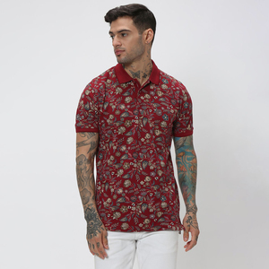 Polos de hombre de talla grande hechos a medida Impresión de logotipo personalizado 100% Material de algodón Mangas cortas de secado rápido - Product Image 3