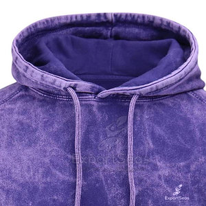 Confortable hommes sweats à capuche acides automne hiver hommes lavage à l'acide sweats à capuche Premium 100% coton lavage à l'acide sweats à capuche - Product Image 6