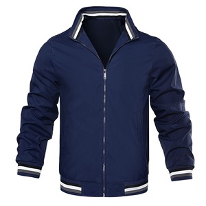 Manteau de sport long pour hommes européens et américains couleur unie grande taille veste d'extérieur slim Hoodies - Product Image 3