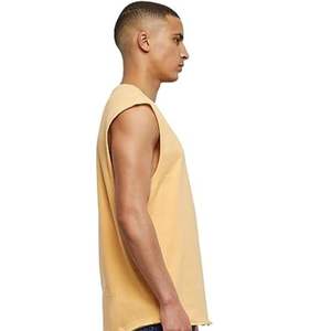 Camiseta sin mangas de verano de secado rápido de alta calidad para hombre, camiseta informal transpirable de algodón 100% sin mangas para deportes de Fitness - Product Image 3