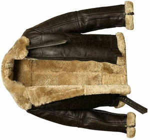 OEM personalizado al por mayor de cuero de vaca original de los hombres RAF <span class=keywords><strong>Aviator</strong></span> chaqueta de cuero real abrigo bombardero B3 Pilot Flying 2022 modelo - Product Image 3