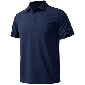 Polo uni pour homme Respirant Séchage rapide Anti-froissement Anti-boulochage Anti-rétrécissement Polo écologique pour homme - Product Image 4