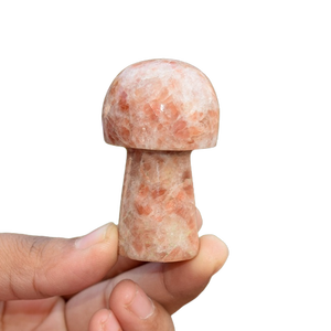 Seta de cristal de alta calidad, piedra solar, cuerpo Gua Sha, herramienta de masaje de raspado Natural, hongo de piedras preciosas faciales, venta al por mayor - Product Image 2