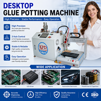 Máquina de Encolado de Escritorio Totalmente Automática para Pegamento AB, Robot Dispensador de Adhesivo de Dos Componentes, Equipo de Resina Epoxi de Alta Precisión