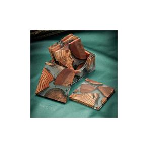 Vente en gros de sous-verres carrés en bois d'acacia foncé clair avec finition unie personnalisée sous-verres carrés en bois pour boissons - Product Image 2