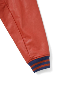 Veste universitaire en laine avec logo personnalisé, manches en cuir, broderie, veste de baseball pour hommes, veste universitaire, veste varsity - Product Image 6