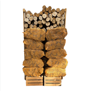 Compra ahora leña seca al horno madera dura haya roble Fresno abedul en tamaños de 25cm y 33cm entrega rápida y gran ahorro de energía - Product Image 1