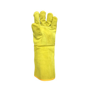 Nouvel arrivage des meilleurs gants de soudage en cuir de qualité supérieure Résistance à la chaleur Gants de sécurité raisonnables Résistance à la chaleur personnalisés - Product Image 2