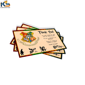 Cartes de remerciement de style simple de haute qualité avec logo Conception de personnalité personnalisée sur des enveloppes en papier et en carton fantaisie - Product Image 5