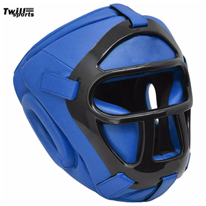 New Boxing Helmet Leather Karate Muay Thai Sanda <b>Training</b> Adults Kids Arts Helmet <b>Head</b> Guard Taekwondo Karate Boxing Helmets - Product Image 2