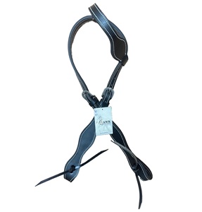 Haute qualité en cuir occidental noir une oreille Headstall équestre Tack ensemble collier de tête en gros équitation produits en cuir - Product Image 1