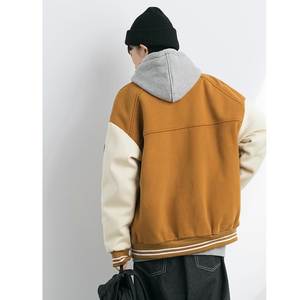 Vestes universitaires pour les écoles, les clubs, les équipes, veste universitaire tendance avec poignets côtelés, veste universitaire bicolore, vêtements d'extérieur - Product Image 4