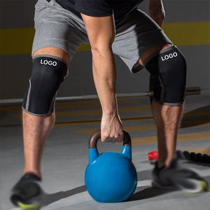 Manchons de genou pour le soutien du genou d'haltérophilie Cross-fit Compression de levage de puissance 7mm manchons de genou - Product Image 5