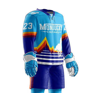 Ensemble respirant d'uniforme de hockey sur glace personnalisé de qualité supérieure avec le nom de l'équipe directement fabriqué en usine - Product Image 4