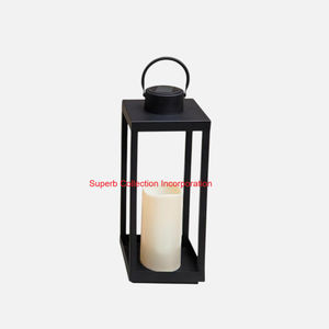 Portavelas de farol de Metal de estilo Vintage para decoración del hogar y eventos Acabado verde azulado antiguo Mesa y farol colgante Precio más bajo - Product Image 5