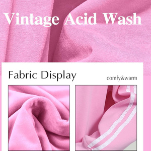 Sudadera con Capucha 100% Algodón Lavado al Ácido, Unisex, con Logotipo Personalizado, Bolsillo Extra Grande, Transpirable, de Otoño, con Letras, de Alta Calidad - Product Image 2