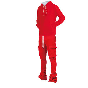 Conjunto Deportivo de Invierno para Hombre con Logotipo Personalizado, Dos Piezas, 100% Algodón, Secado Rápido, Felpa - Product Image 3