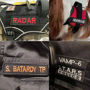 Parches bordados Venta al por mayor Logotipo personalizado Hierro en 3D Puff Parches bordados para ropa Tela de sarga Parches 3D Bordado - Product Image 1