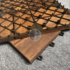 Viet Wood 300x300mm Contemporary Waterproof Anti-Slip Vietnam Acacia Outdoor <b>Decking</b> Matt Finish Oiling Surface Total Solution - Product Image 6