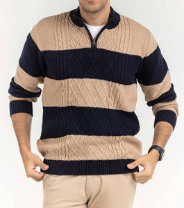 เสื้อสเวตเตอร์ผู้ชายดีไซน์ใหม่ แขนยาว ผ้าถัก คอกลม ระบายอากาศได้ดี ไซส์ใหญ่ - Product Image 5