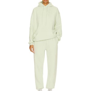 Conjuntos Deportivos de Manga Larga Blancos con Logotipo Personalizado al por Mayor, Conjuntos Deportivos con Capucha para Mujer, Ropa Deportiva Informal para Exteriores, Conjuntos Deportivos para Mujer - Product Image 1