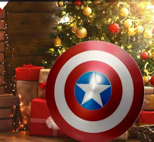 Super-soldat Steve Rogers Shield | Décor de bouclier en métal/Bouclier de décoration murale Articles cadeaux pour les amoureux de la guerre - Product Image 1