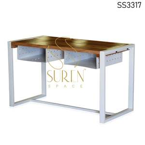 Hoteles Diseñador indio Última mesa de cena industrial hecha a mano Diseñador de oficina Mesa única - Product Image 4